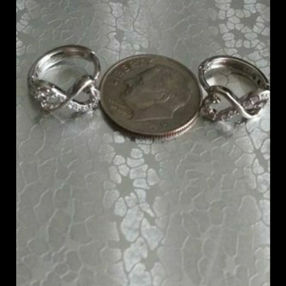 Infinity heart earrings